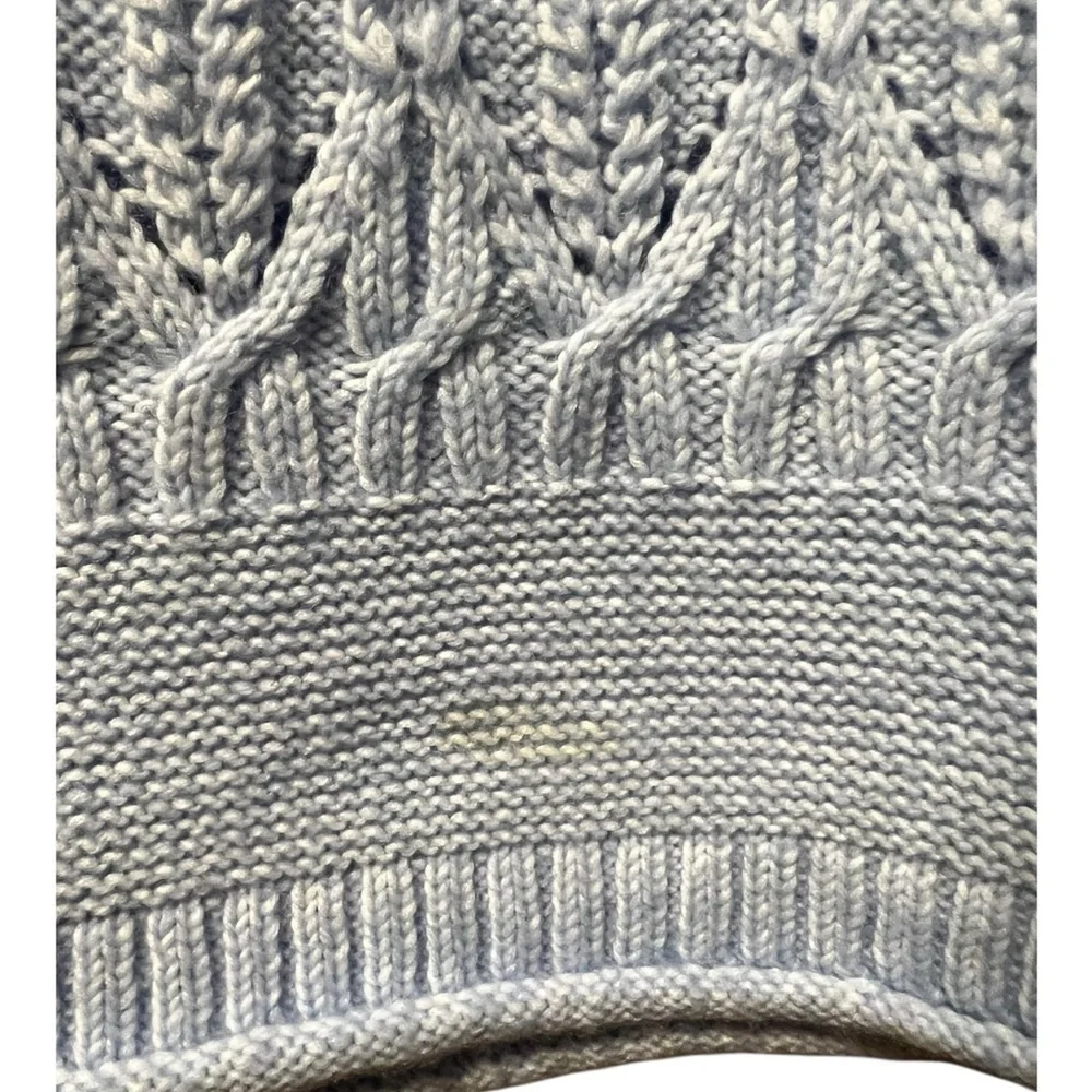 Talbots Light Blue Textured Crewneck Sweater – Size XL